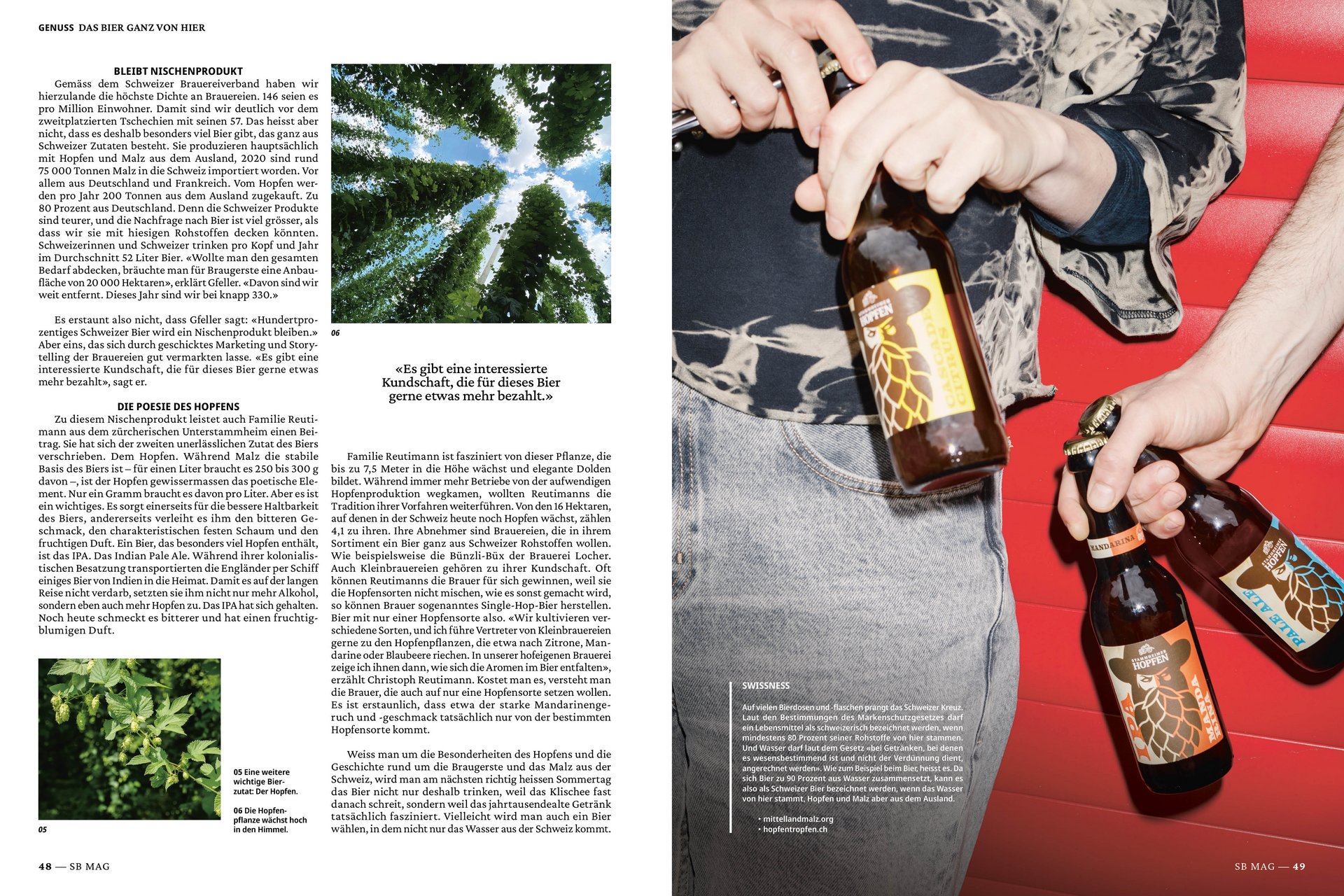 [Translate to English:] Die Schweizer Bauer Magazine Editorial Design