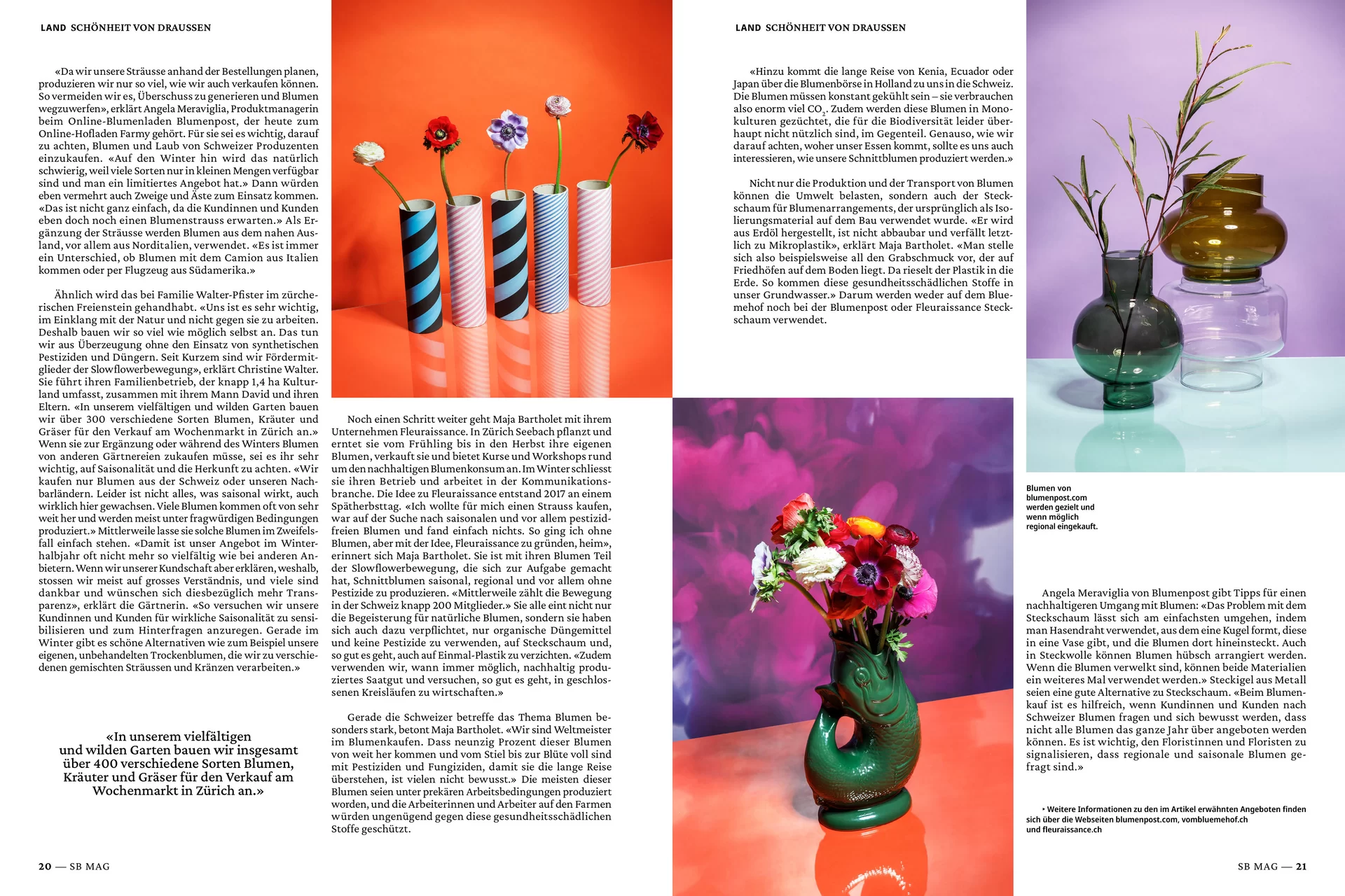 Schweizer Bauer Magazin Landwirtschaft Plakat Mobile Print Webseite Gestaltungskonzept Art Direction Creative Direction Fotografie Illustration Bunt Text Typographie Bildkomposition Essen  