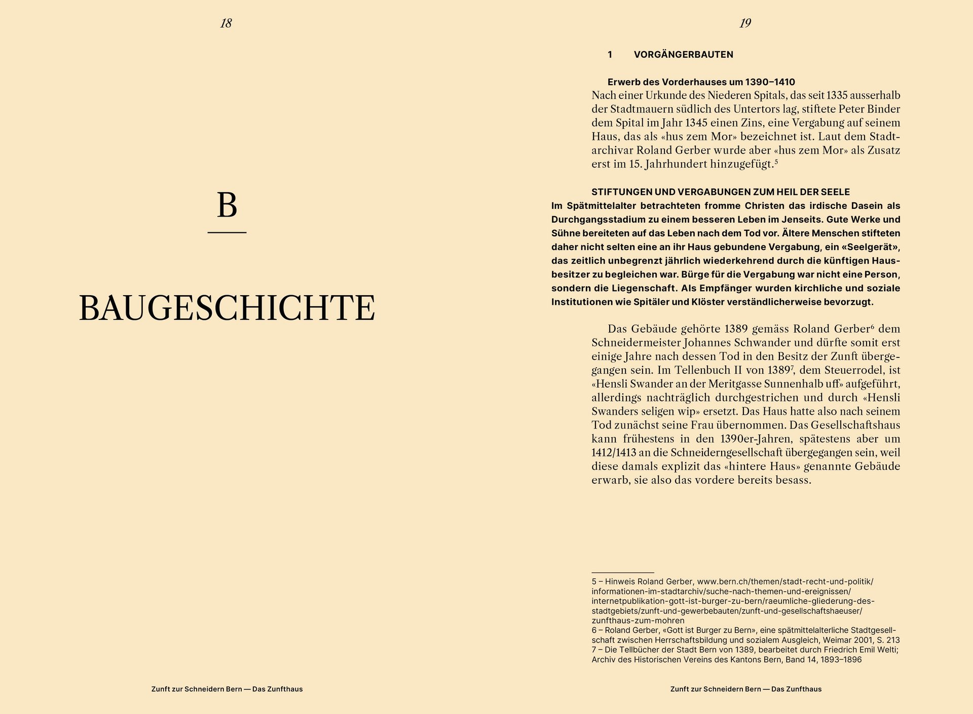 Das Zunfthaus Buch Bern Design