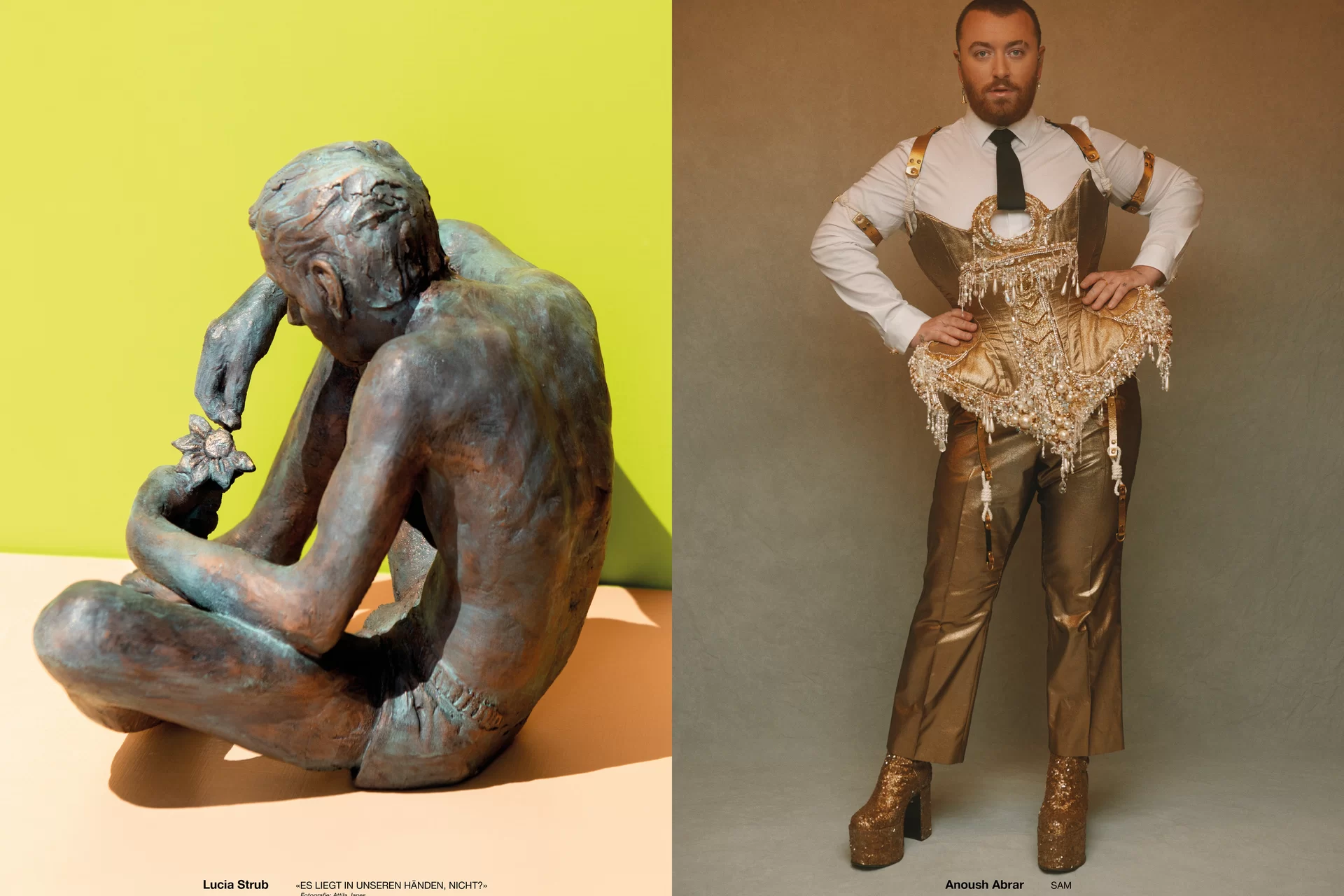 Studio Thom Pfister YES Einmalig Ausstellung Einladung Kuratiert Künstlerinnen Kunst Verkauf Swiss Grafikdesign International Art Direction Creative Direction Grossformat Magazin limitiert Cover Titelbild Inhalt Text Christof Gertsch Plakat Karte Postversand Fotografie Illustration Bunt Farbig Bildkomposition