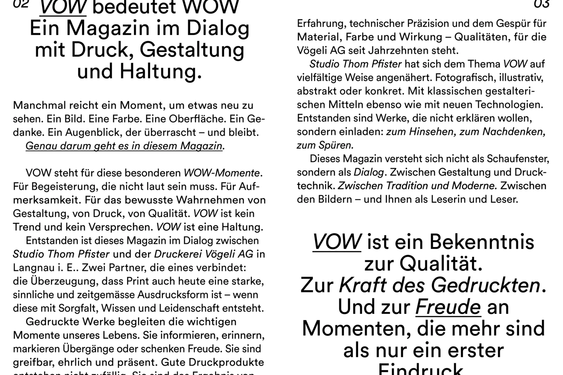 vögeli ag magazin