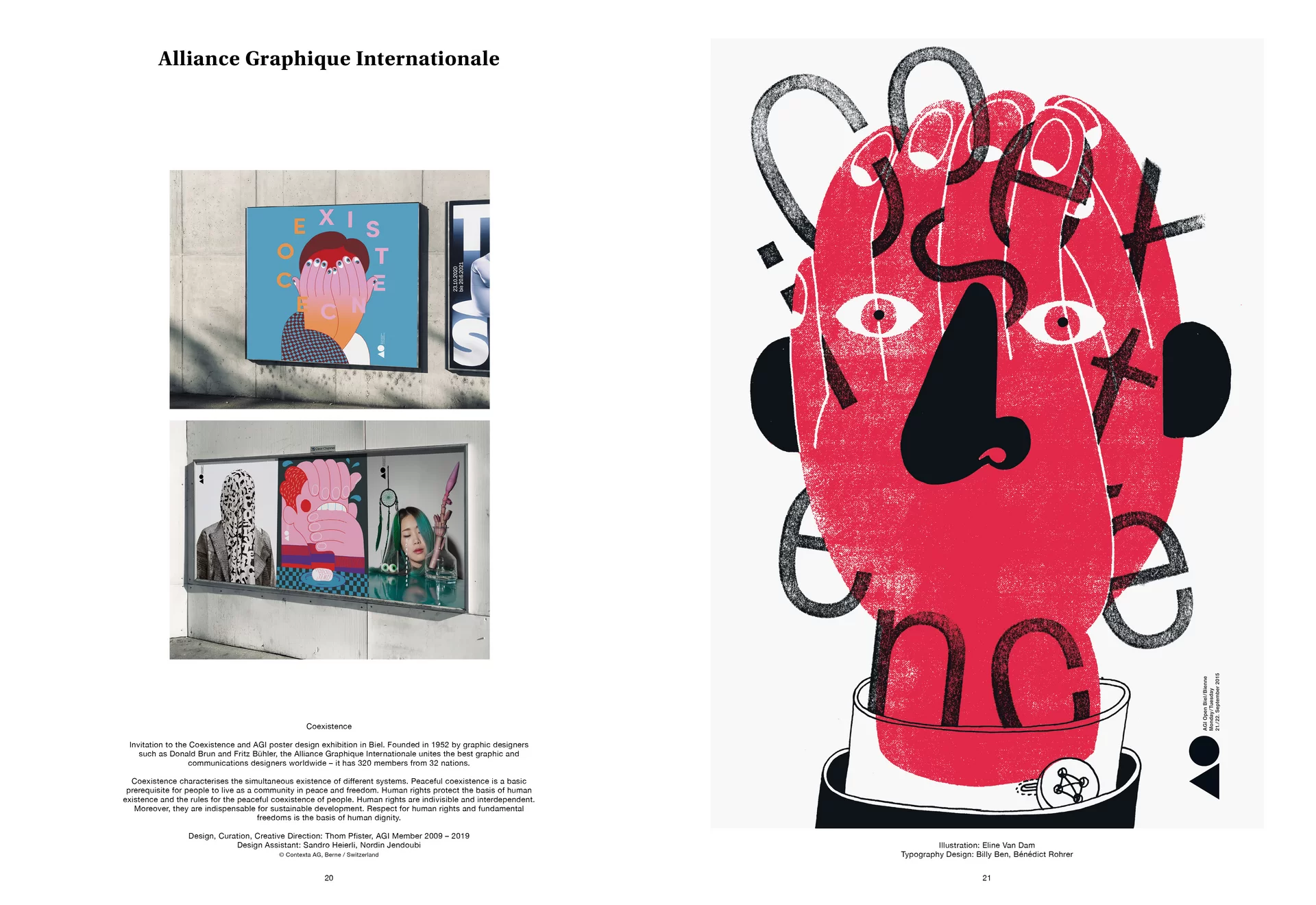 Thom Pfister Buch Inhalt Print Gesicht Nase Ohren Swiss Grafikdesign Begegnungen Art Direction Creative Direction Fotografie Illustration Bunt Text Typographie Bildkomposition 