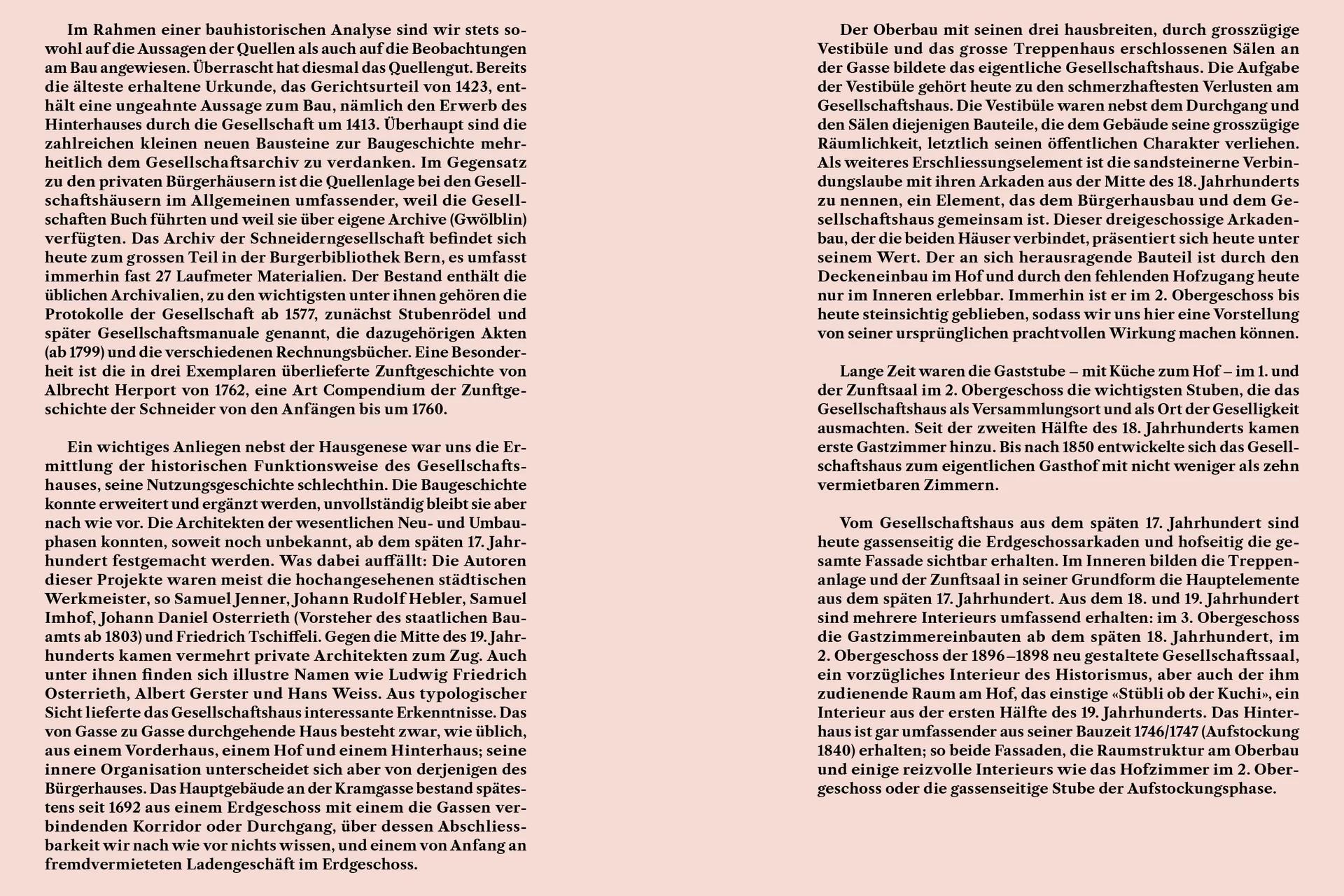 Das Zunfthaus Buch Bern Design