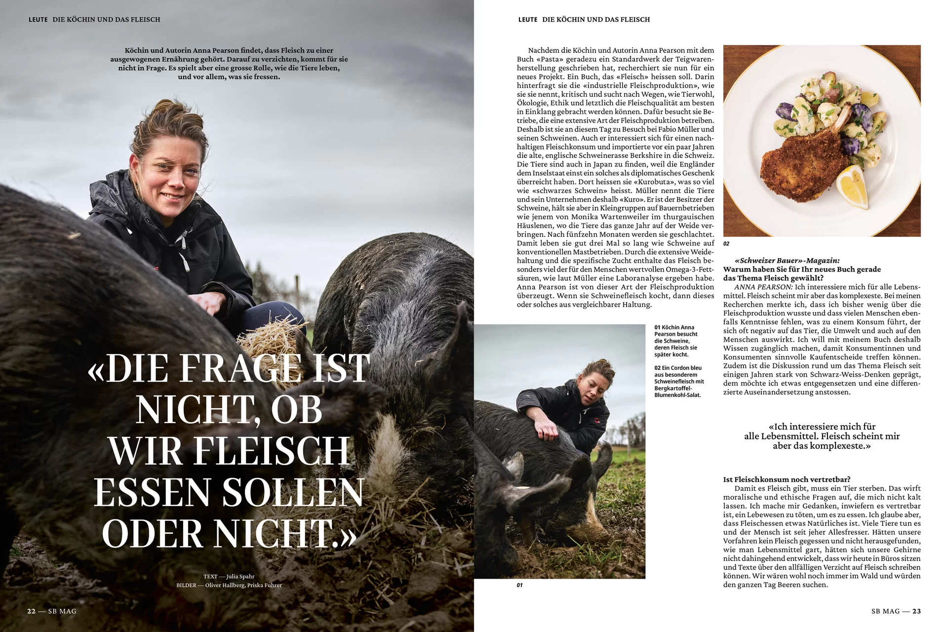 [Translate to English:] Schweizer Bauer Magazin Landwirtschaft Plakat Mobile Print Webseite Gestaltungskonzept Art Direction Creative Direction Fotografie Illustration Bunt Text Typographie Bildkomposition Essen  