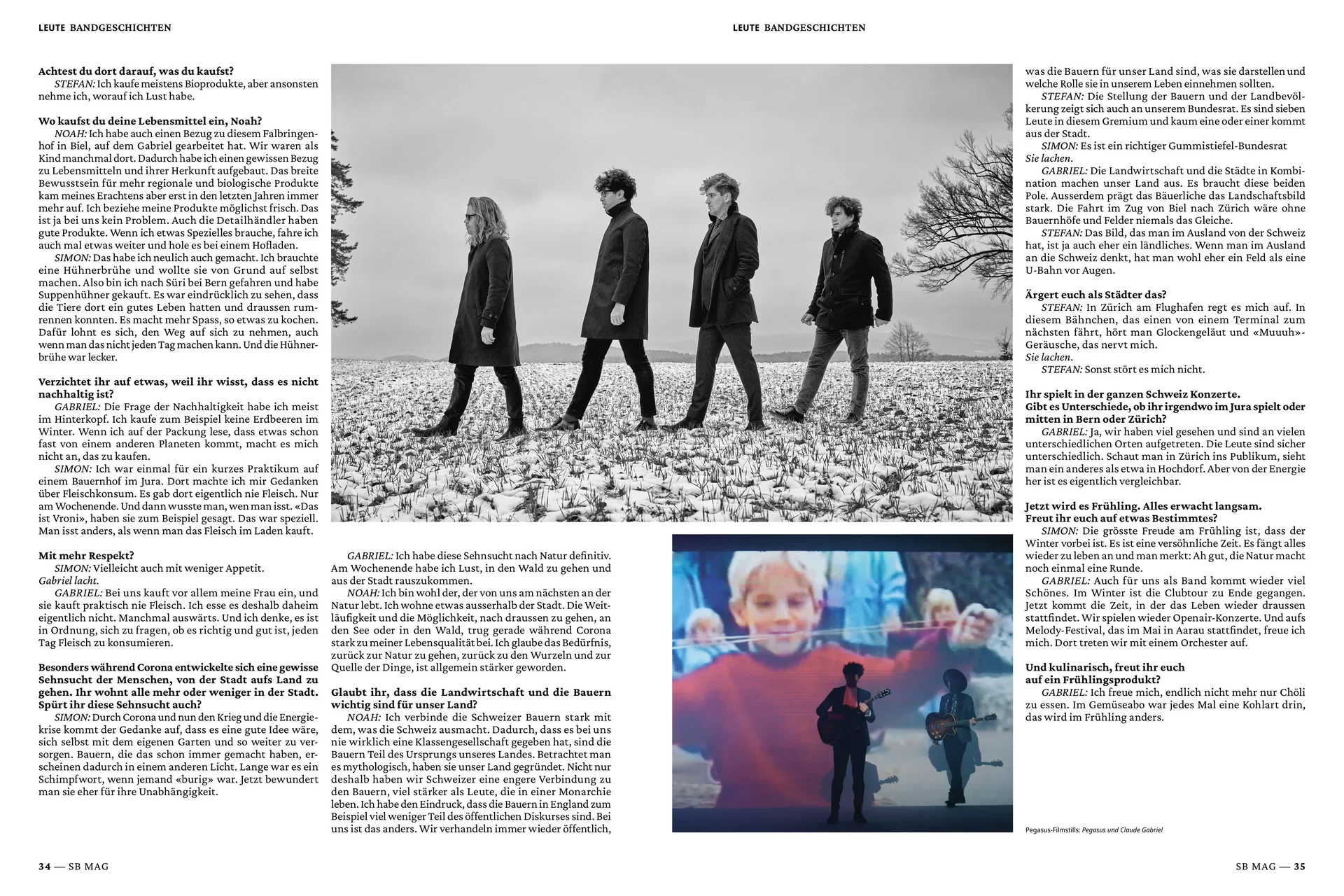 [Translate to English:] Schweizer Bauer Magazin Landwirtschaft Plakat Mobile Print Webseite Gestaltungskonzept Art Direction Creative Direction Fotografie Illustration Bunt Text Typographie Bildkomposition Essen  