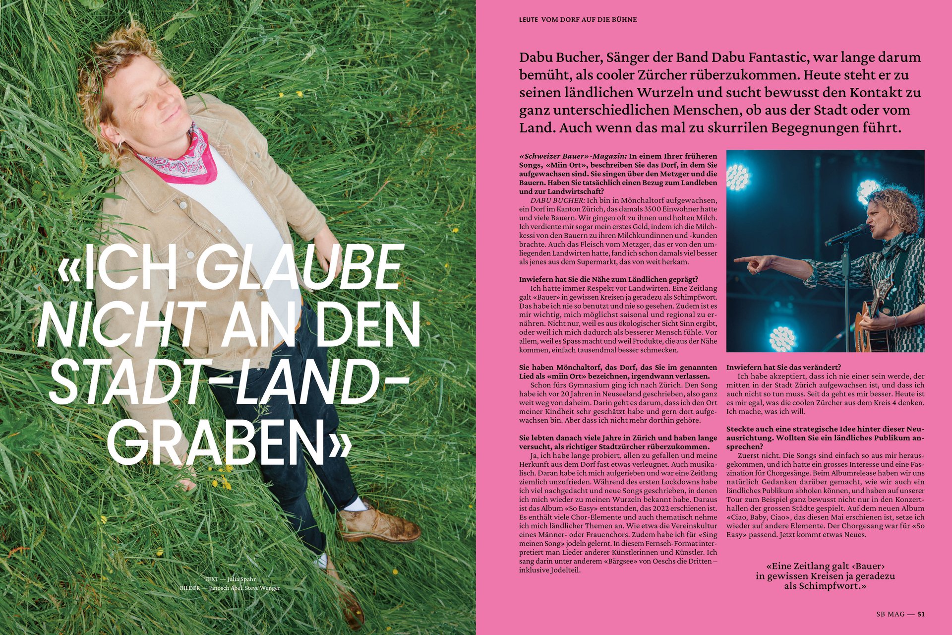 Die Schweizer Bauer Magazine Editorial Design