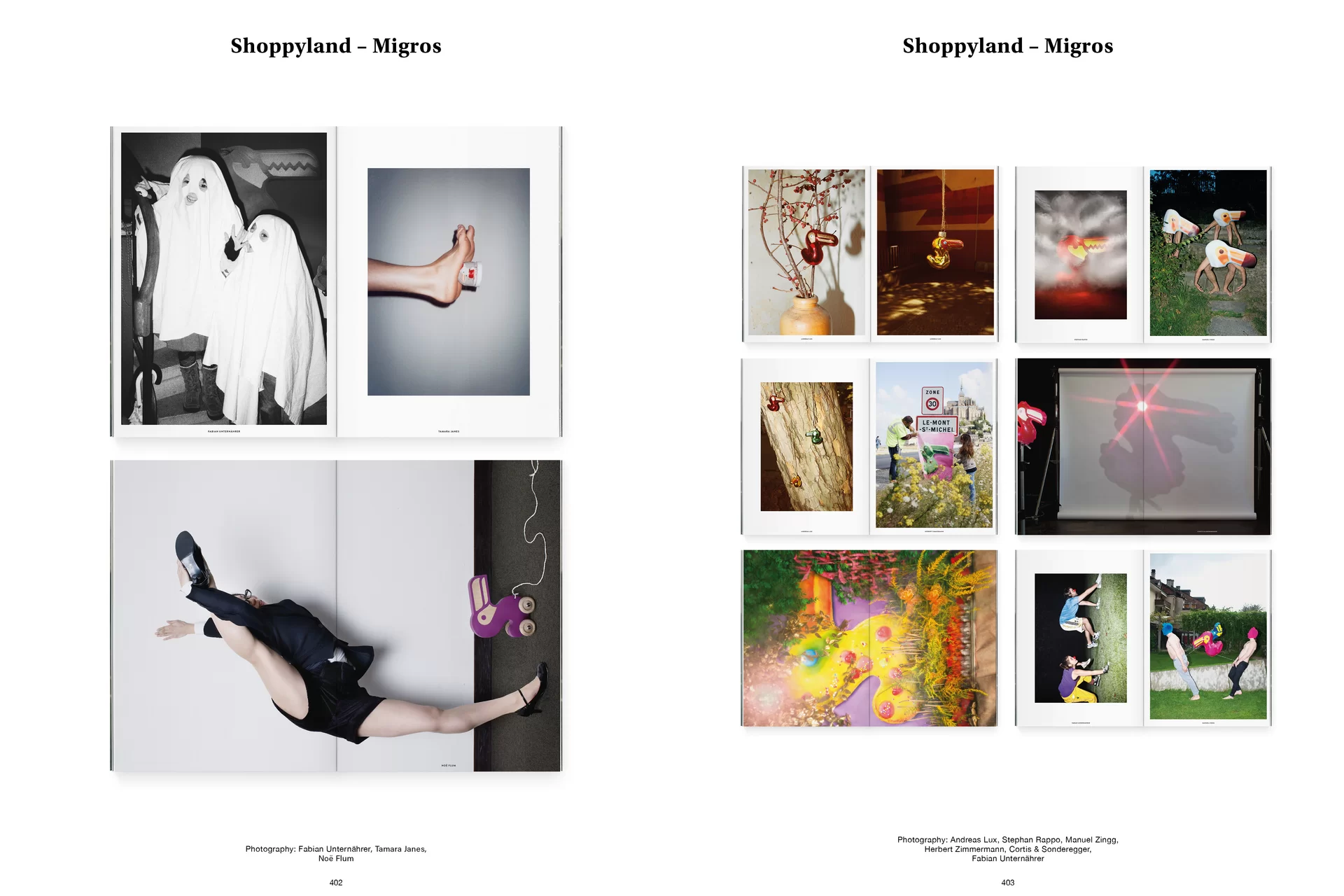 Thom Pfister Buch Inhalt Print Miniaturen Swiss Grafikdesign Begegnungen Art Direction Creative Direction Fotografie Illustration Bunt Text Bildkomposition 