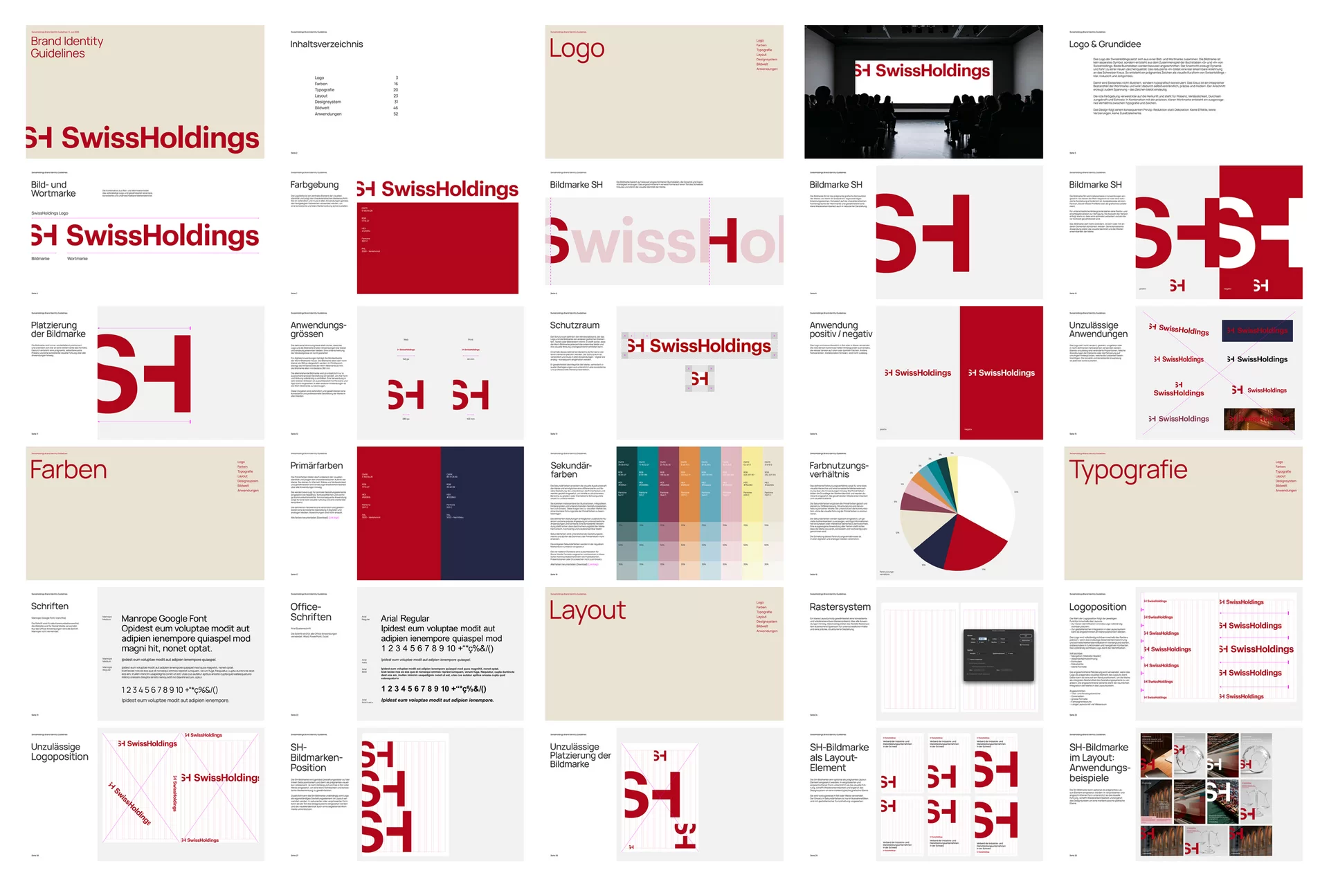 SwissHoldings Branding Advertisement Rebranding Logo Agency Switzerland Website