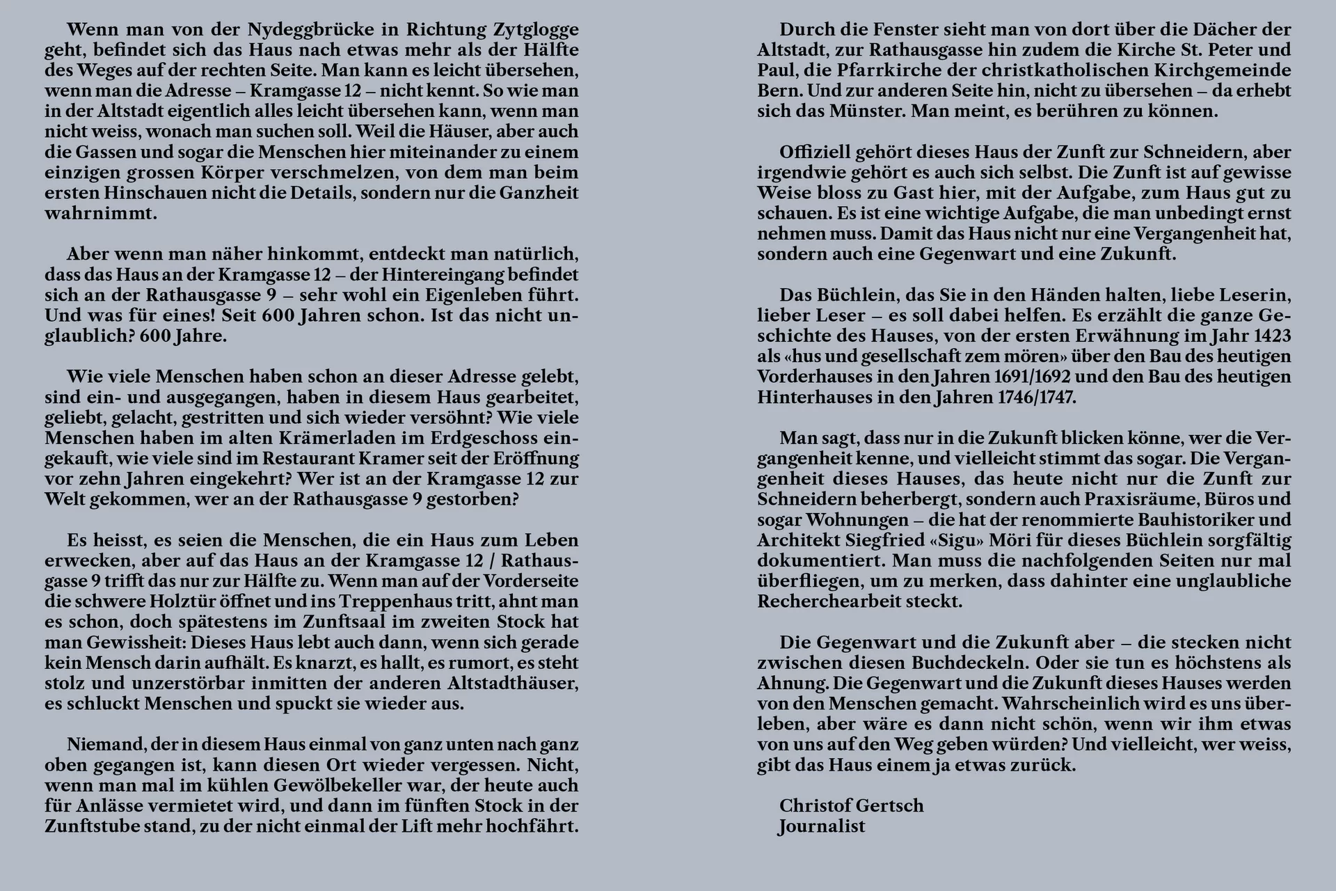 Das Zunfthaus Buch Bern Design