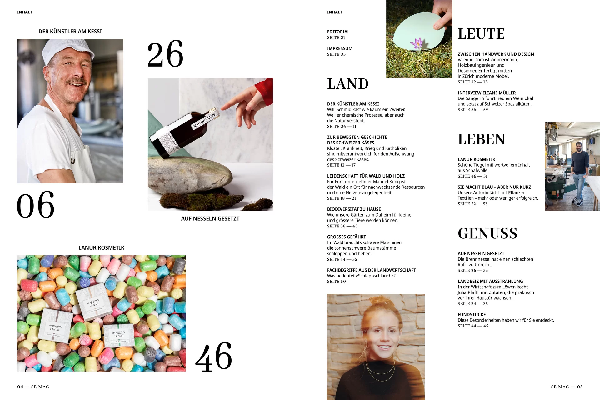 [Translate to English:] Die Schweizer Bauer Magazine Editorial Design