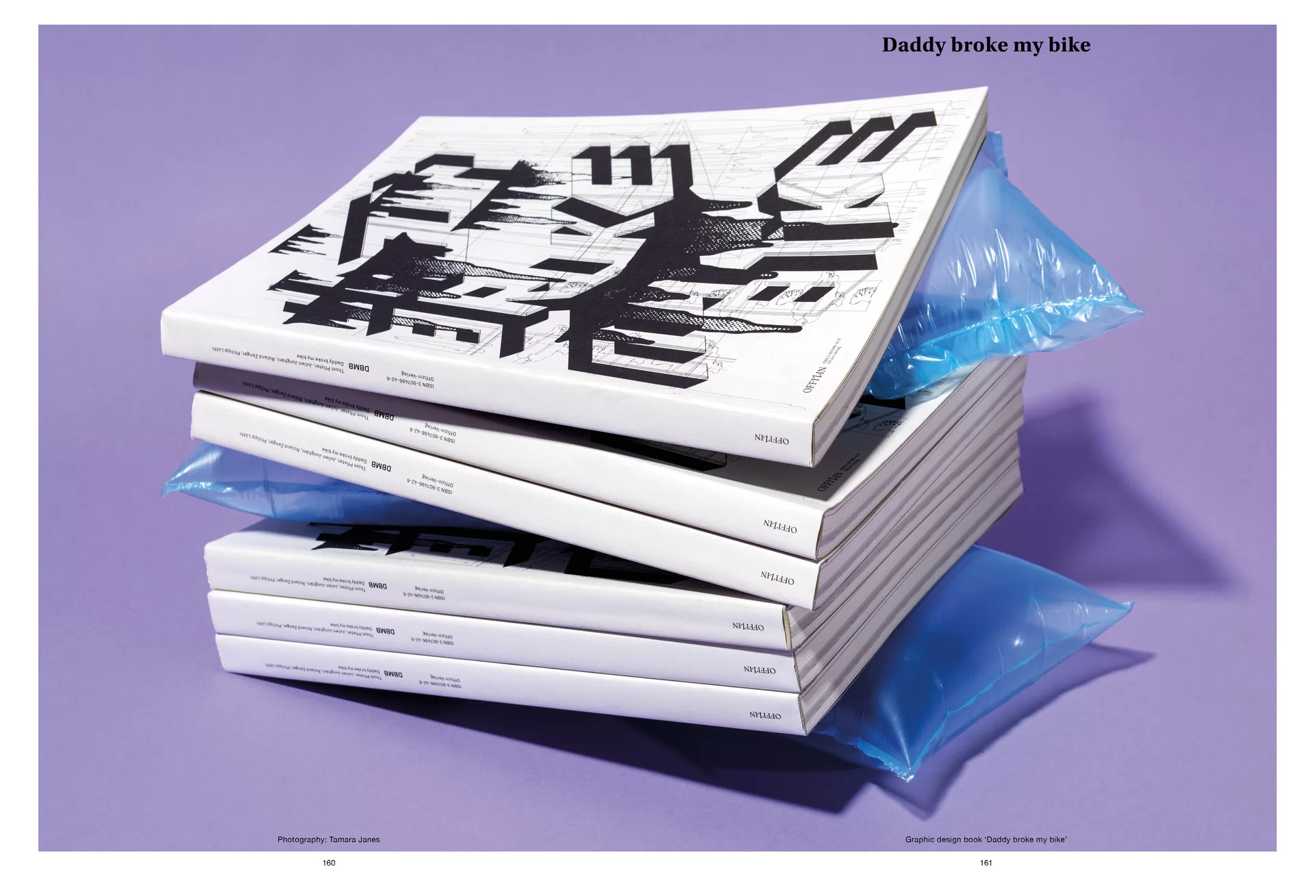 Thom Pfister Buch Inhalt Print Magazine Swiss Grafikdesign Begegnungen Art Direction Creative Direction Fotografie Bunt Lila Text Typographie Bildkomposition 