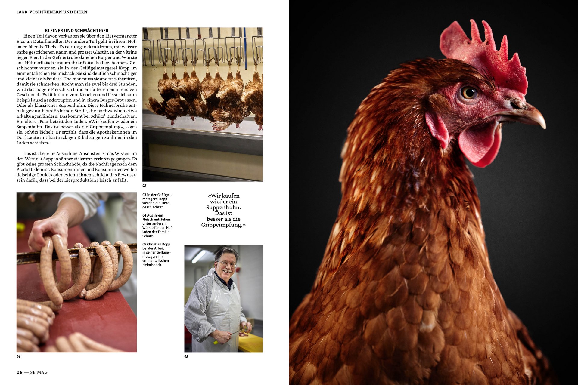 [Translate to English:] Schweizer Bauer Magazin Landwirtschaft Plakat Mobile Print Webseite Gestaltungskonzept Art Direction Creative Direction Fotografie Illustration Bunt Text Typographie Bildkomposition Essen  