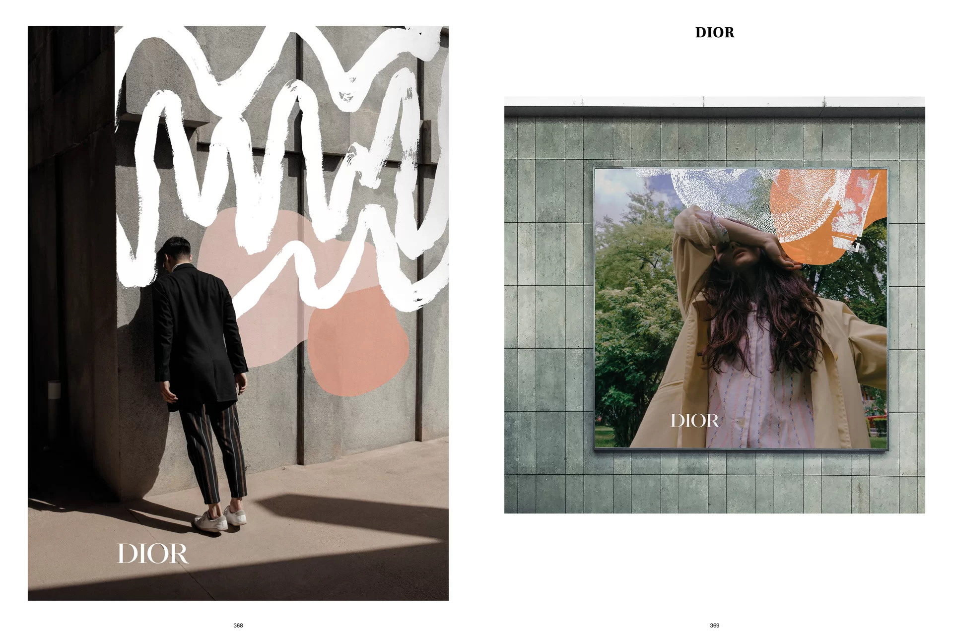 Thom Pfister Buch Inhalt Print Mensch Frau Wand Mauer Haare Plakat Swiss Grafikdesign Begegnungen Art Direction Creative Direction Fotografie Illustration Bunt Text Bildkomposition 