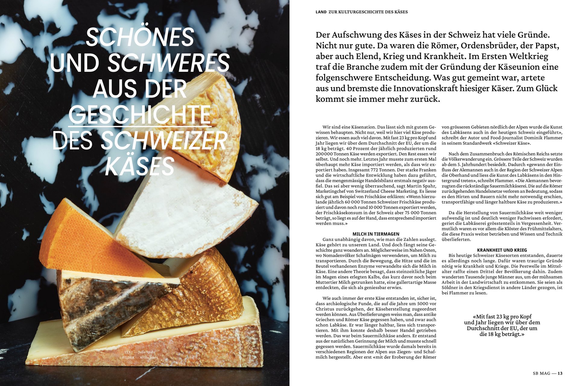 [Translate to English:] Die Schweizer Bauer Magazine Editorial Design