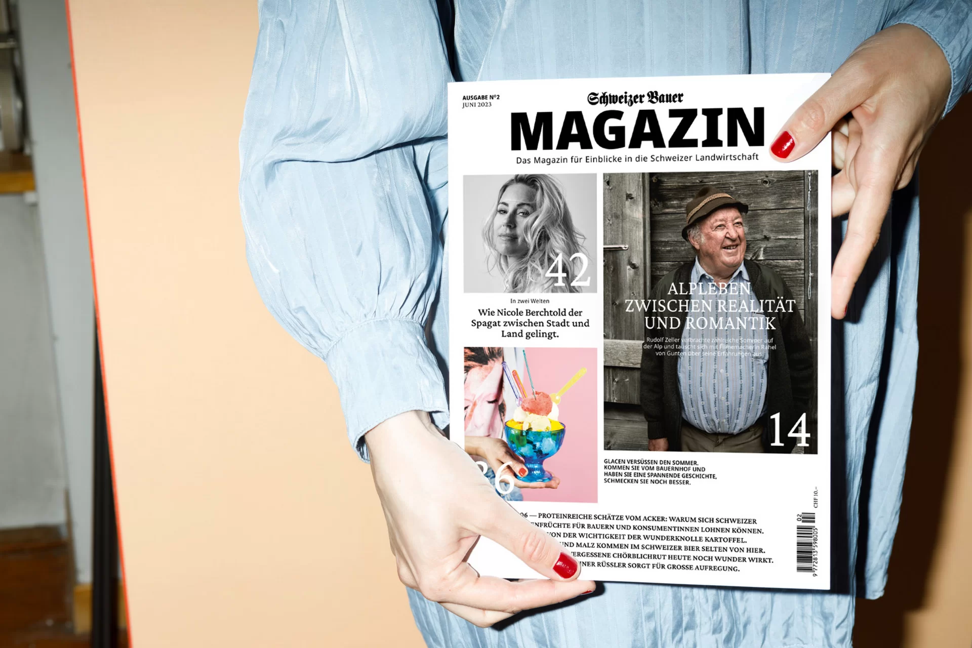 [Translate to English:] Die Schweizer Bauer Magazine Editorial Design