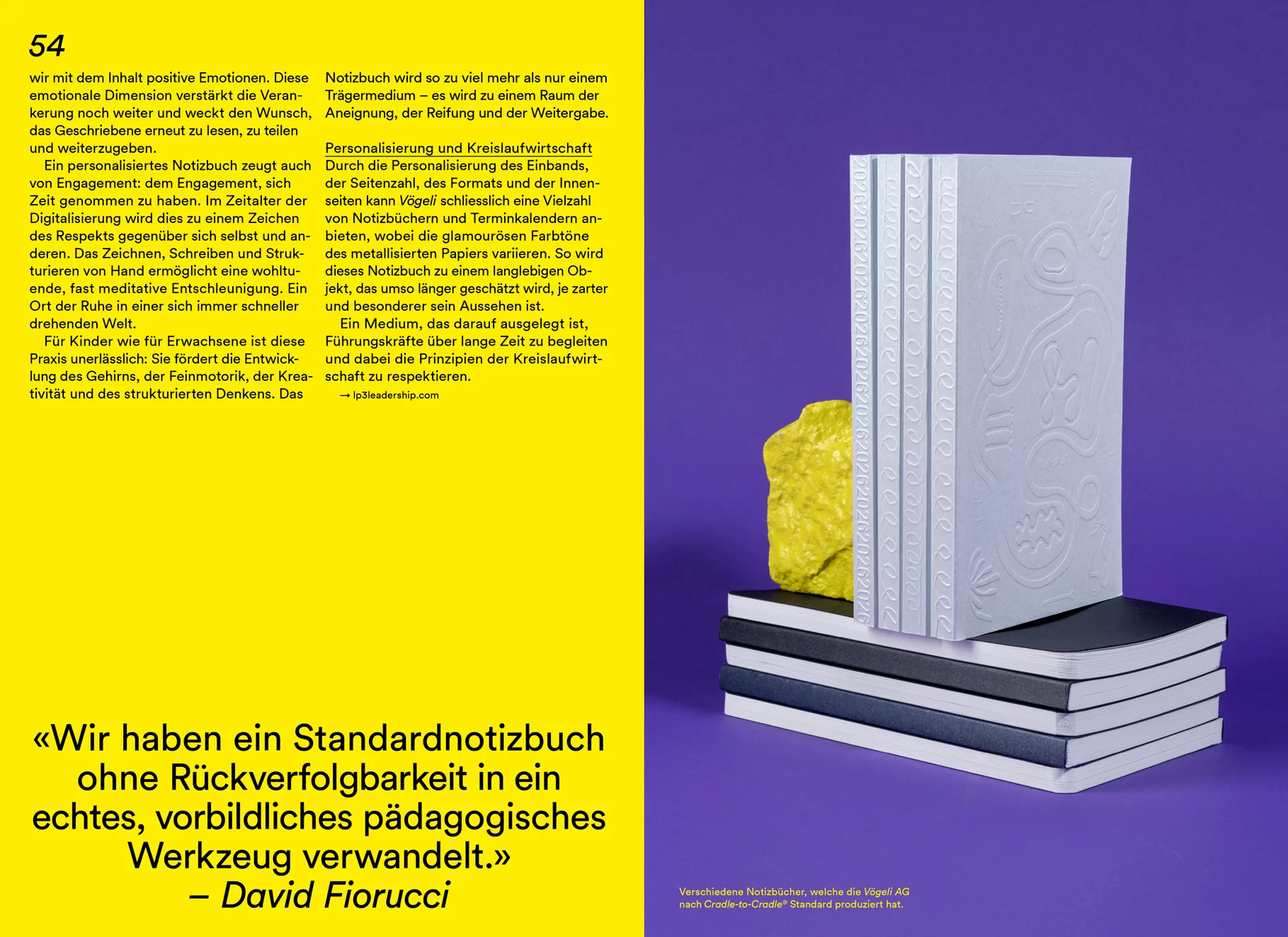 [Translate to English:] vögeli ag magazin