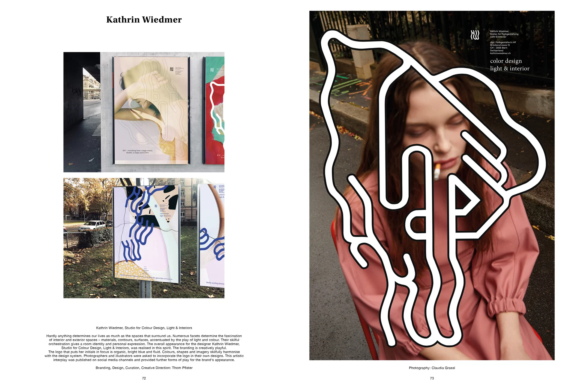 Thom Pfister Buch Inhalt Print Mensch Frau Plakate Swiss Grafikdesign Begegnungen Art Direction Creative Direction Fotografie Illustration Bunt Text Typographie Bildkomposition 