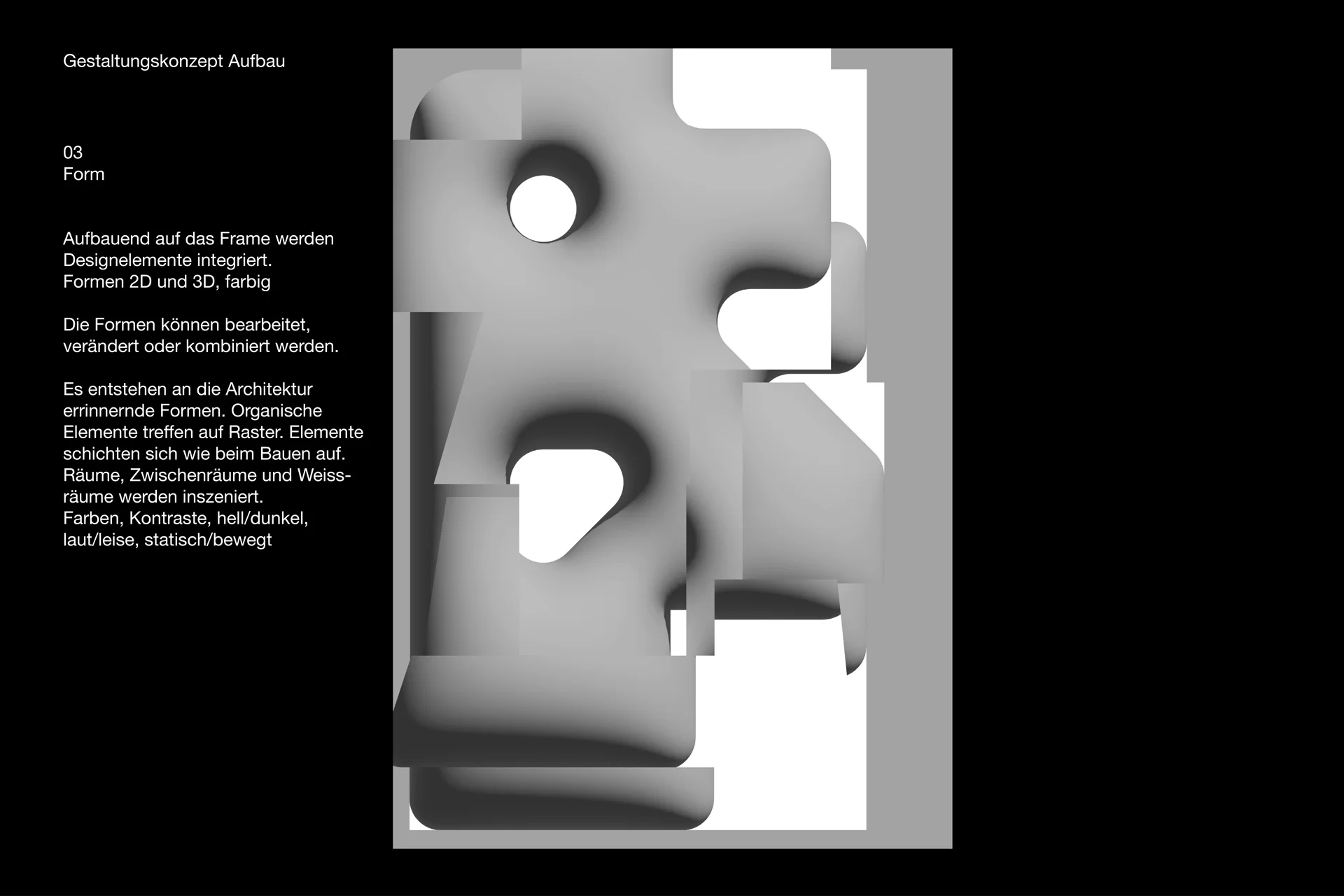 Architekturforum Plakat Bunt System Text Webseite Swiss Grafikdesign Typografie Schrift Text Farben Formen Figuren 3D Fotografie Corporate Design Briefschaften Visitenkarten  