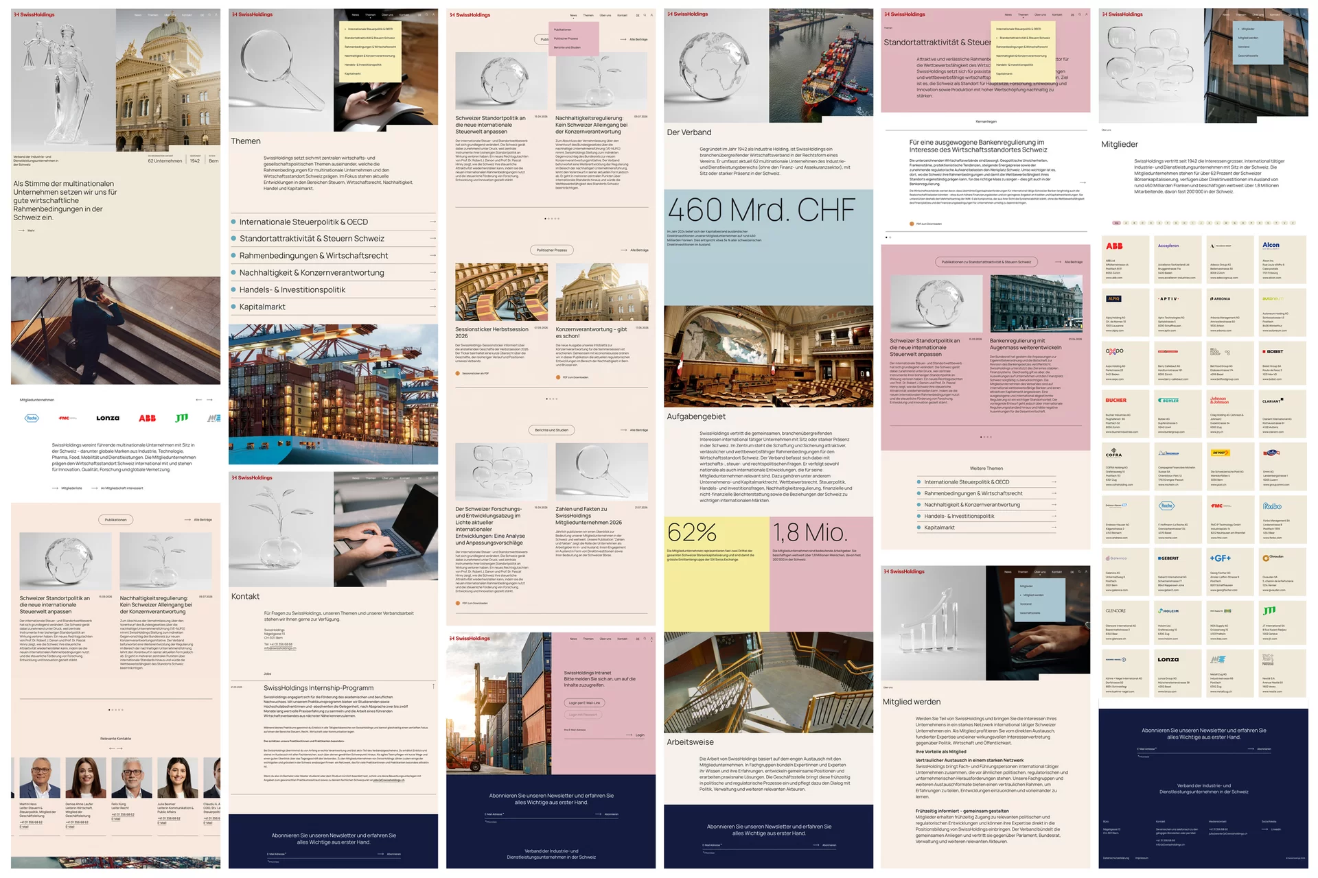 SwissHoldings Branding Advertisement Rebranding Logo Agency Switzerland Website
