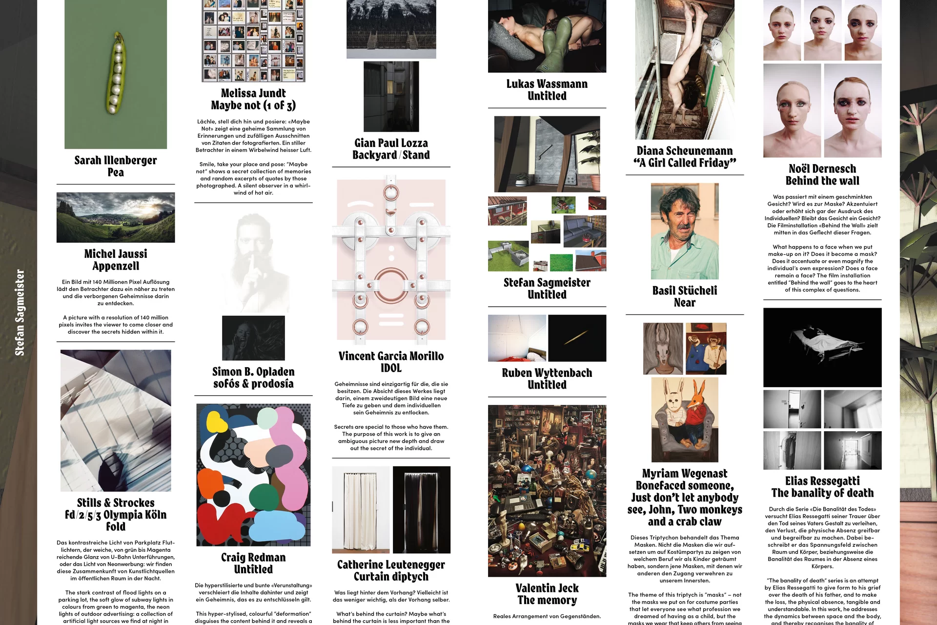 Secret Ausstellung Magazin Plakat Print Swiss Grafikdesign Art Direction Creative Direction Fotografie Illustration Bunt Text Typographie Bildkomposition 