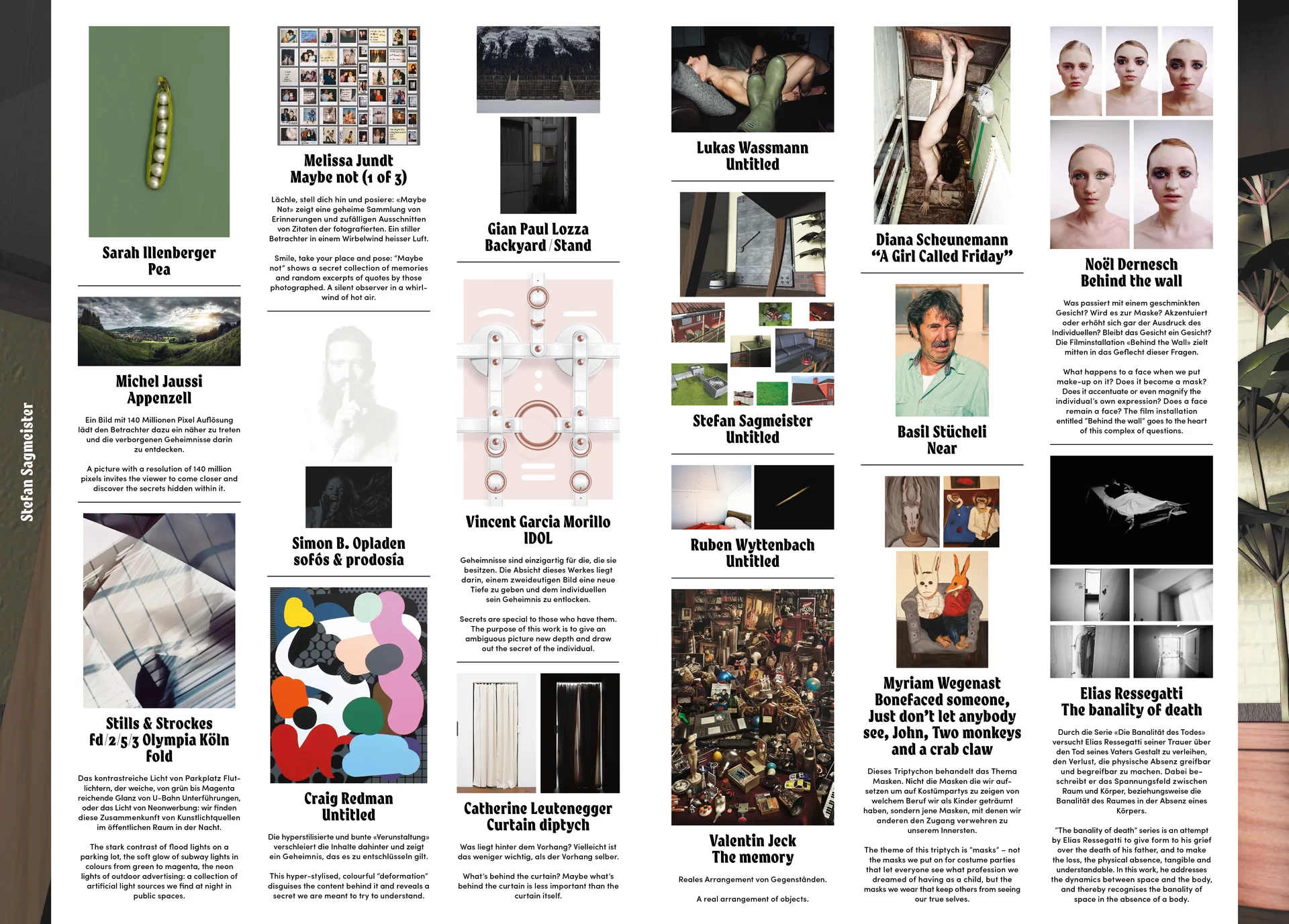Secret Ausstellung Magazin Plakat Print Swiss Grafikdesign Art Direction Creative Direction Fotografie Illustration Bunt Text Typographie Bildkomposition 