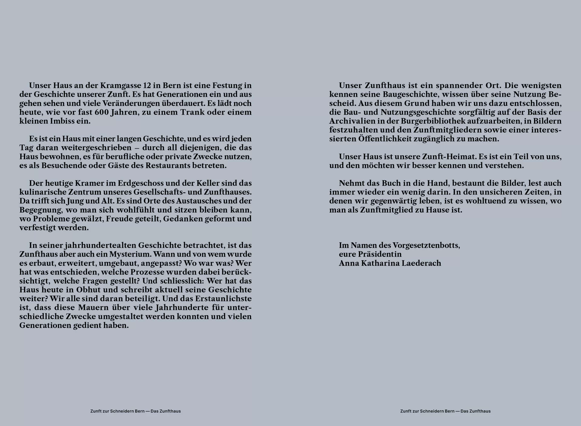 Das Zunfthaus Buch Bern Design