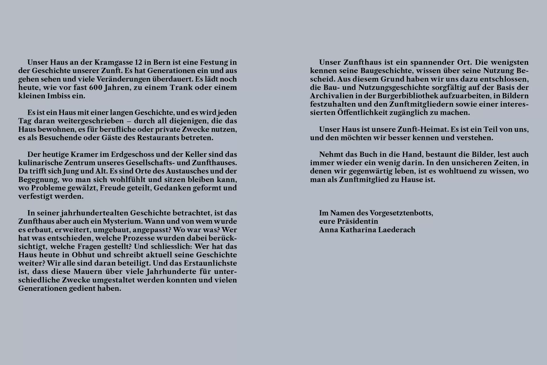 Das Zunfthaus Buch Bern Design