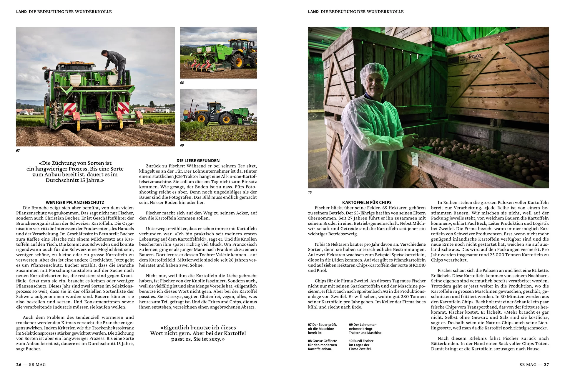 [Translate to English:] Die Schweizer Bauer Magazine Editorial Design