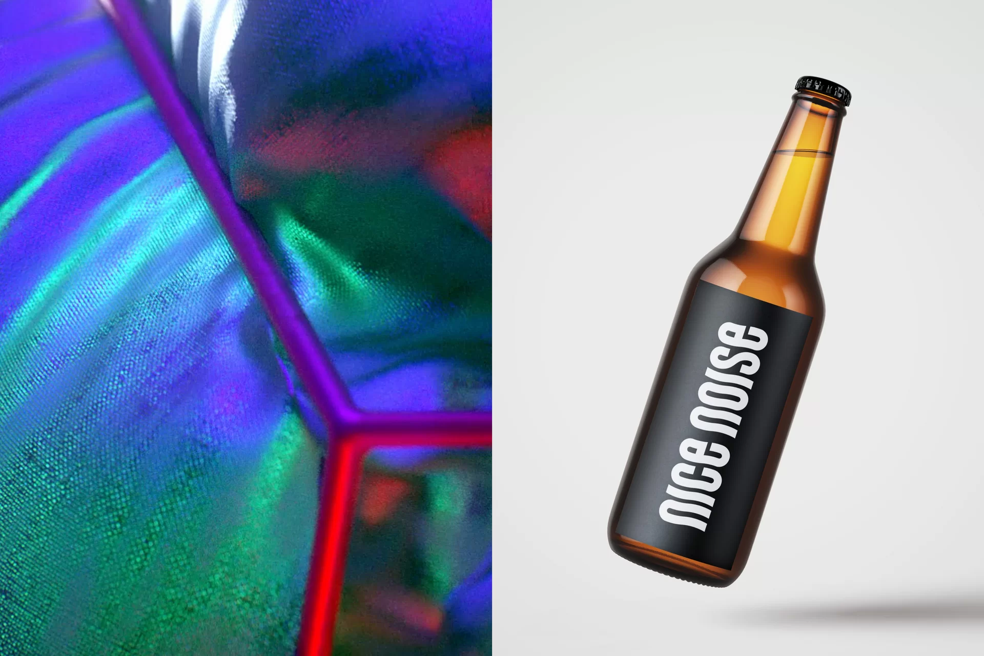 nice noise Tonstudio fliessend warm Farben bunt rot pink digital mobile Animation Logo Markenauftritt Fotografie Typografie Corporatedesign Swiss Grafikdesign Nahaufnahme