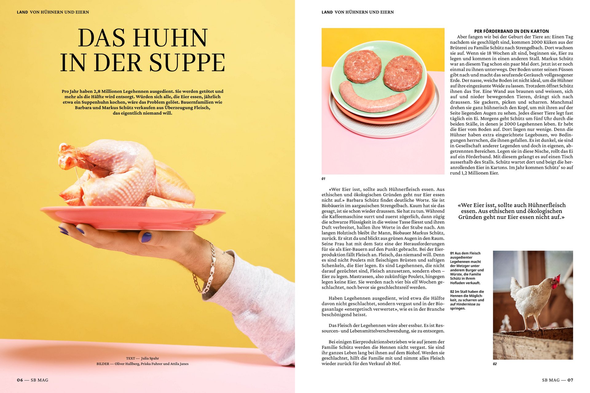 [Translate to English:] Schweizer Bauer Magazin Landwirtschaft Plakat Mobile Print Webseite Gestaltungskonzept Art Direction Creative Direction Fotografie Illustration Bunt Text Typographie Bildkomposition Essen  