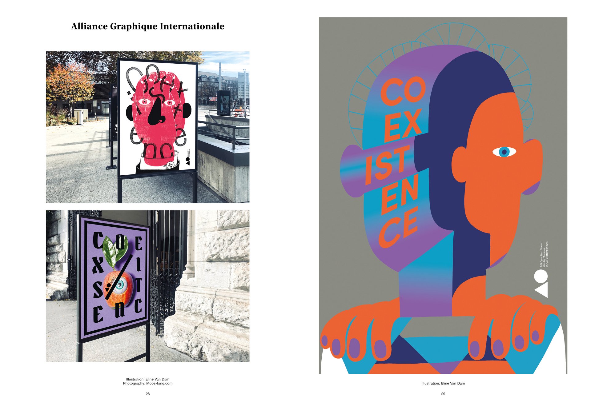 Thom Pfister Buch Inhalt Print Kopf Augen Ohren Swiss Grafikdesign Begegnungen Art Direction Creative Direction Fotografie Illustration Bunt Text Typographie Bildkomposition