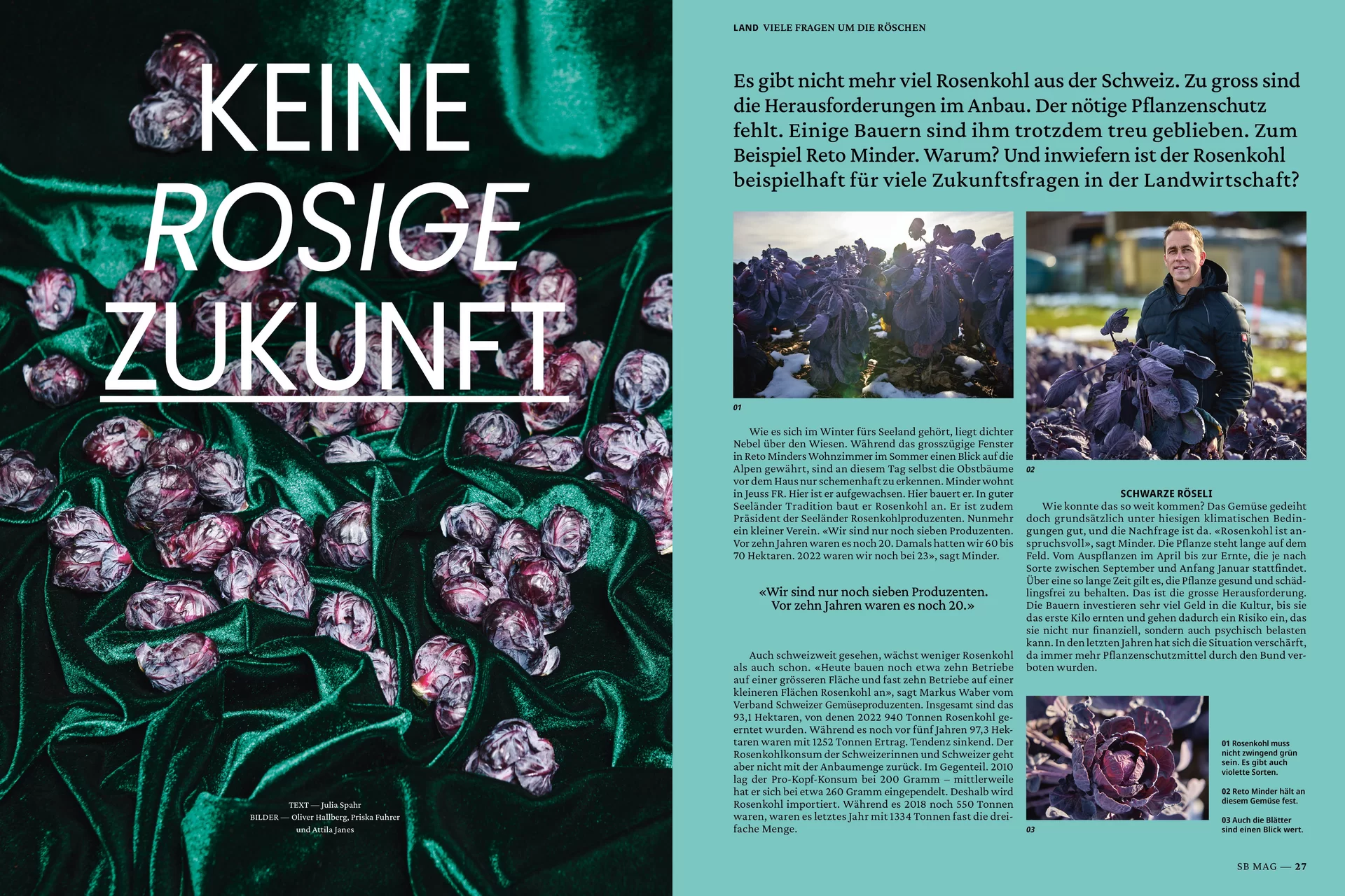 [Translate to English:] Die Schweizer Bauer Magazine Editorial Design