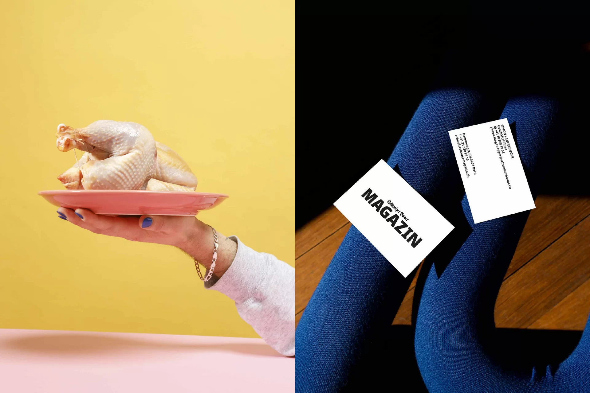 Schweizer Bauer Magazin Landwirtschaft Plakat Mobile Print Webseite Gestaltungskonzept Art Direction Creative Direction Fotografie Illustration Bunt Text Typographie Bildkomposition Essen  