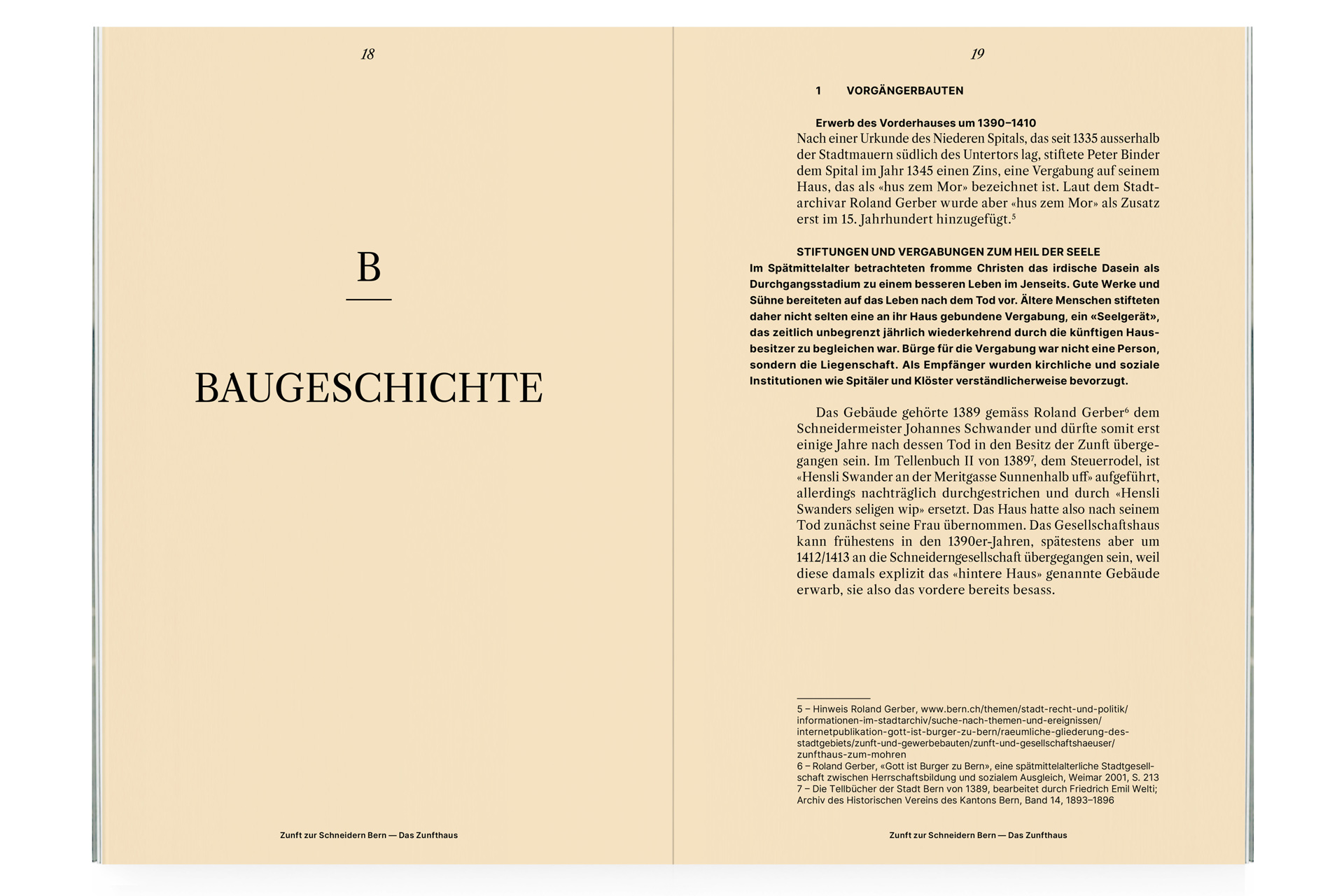 Zunft zur Schneidern Bern Buch Design